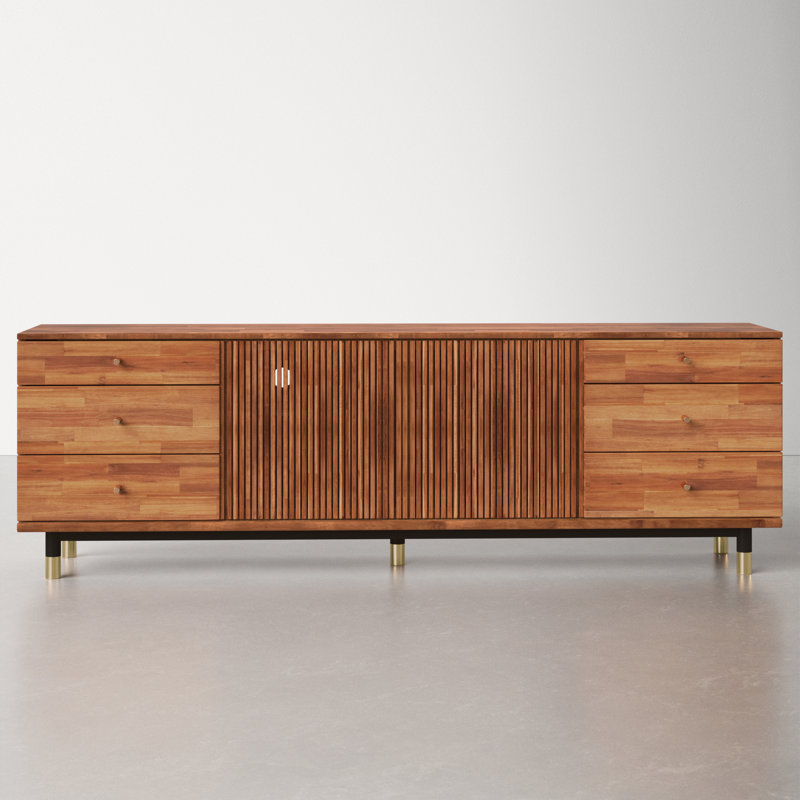 AllModern Candice Solid Wood TV Stand for TVs up to 88" & Reviews Wayfair